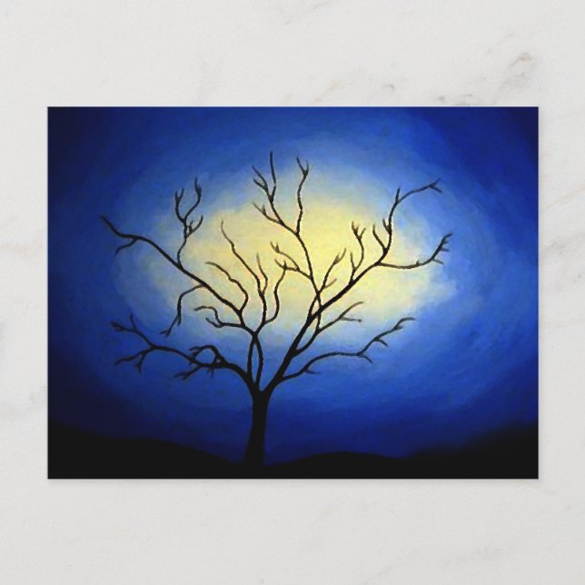 Carte Postale Arbre Abstrait - Art Moderne (Devant)