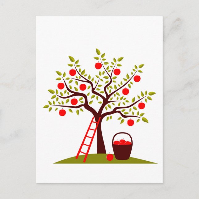 Carte Postale Arbre Apple (Devant)