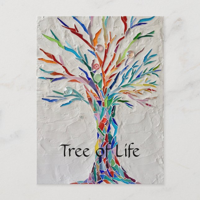 Carte Postale Arbre arc-en-ciel (Devant)