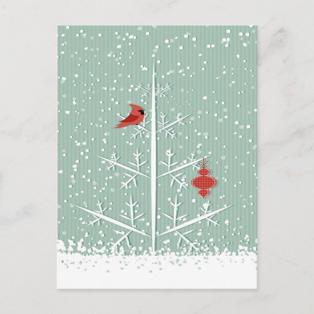 Carte postale Arbre blanc (Devant)