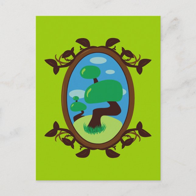 Carte Postale Arbre bonsaï (Devant)