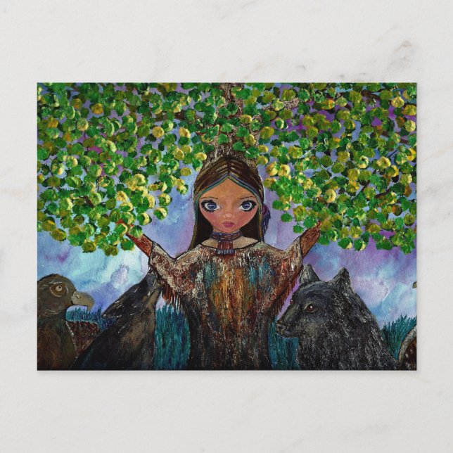 Carte Postale Arbre Cherokee (Devant)