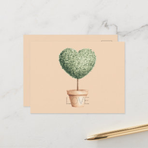 Carte Postale Arbre de coeur d'amour