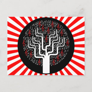 Carte Postale arbre de musique