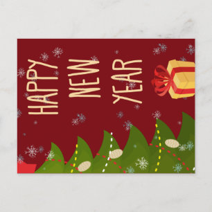 Carte Postale Arbre de Noël Bonne année