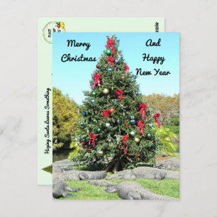 Carte Postale Arbre de Noël de Floride Gator