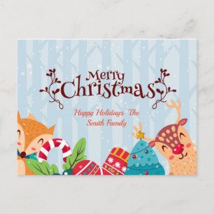 Carte Postale Arbre de Noël festif