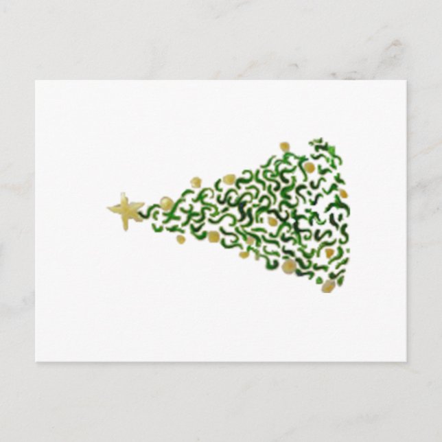 Carte Postale Arbre de Noël - Oeuvre originale (Devant)