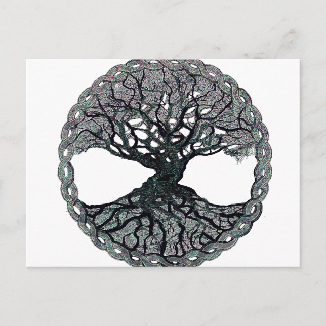 Carte Postale Arbre de vie Cercle de vie (Devant)