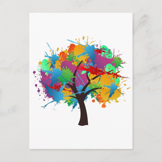 Carte Postale arbre d'été (Devant)