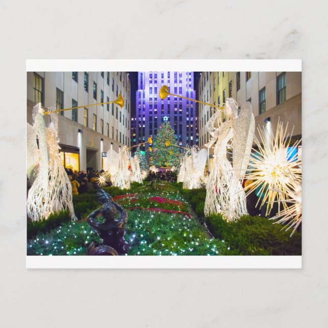 Carte Postale Arbre et anges 2015 (Devant)