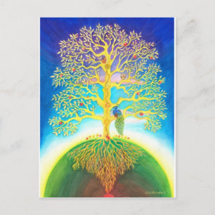 CARTE POSTALE ARBRE EXTRAORDINAIRE DE VIE