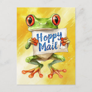 Carte Postale Arbre Frog Hoppy Mail ! -Carte postale