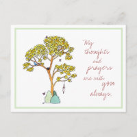 Arbre Jaune aux oiseaux bleus Réflexions et prière