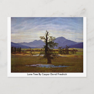 Carte Postale Arbre Lone Par Caspar David Friedrich