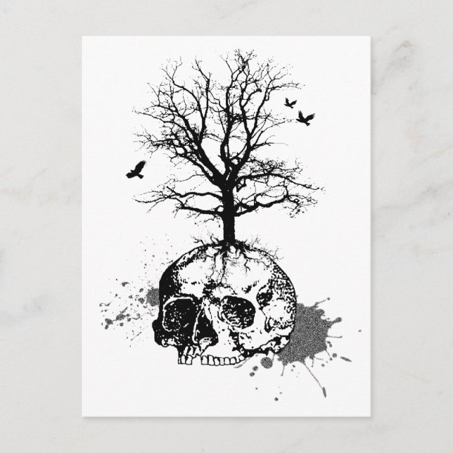 Carte Postale Arbre mort (Devant)