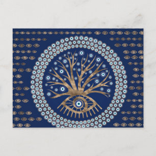 Carte Postale Arbre oculaire grec - Mati Mataki - Matiasma sur b