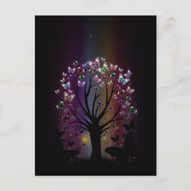 Carte Postale Arbre papillon (Devant)