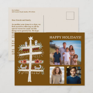 Carte Postale Arbre populaire de la vie Noël Fête CUSTOM 3 Photo