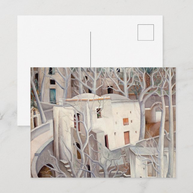 Carte Postale Arbres blancs Positano | Anita Ré e | (Devant / Derrière)