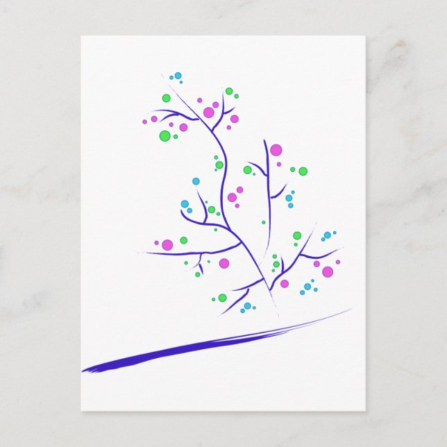 Carte Postale Arbres de ce bonheur (Devant)