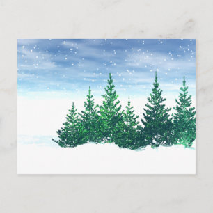 Carte Postale Arbres d'hiver