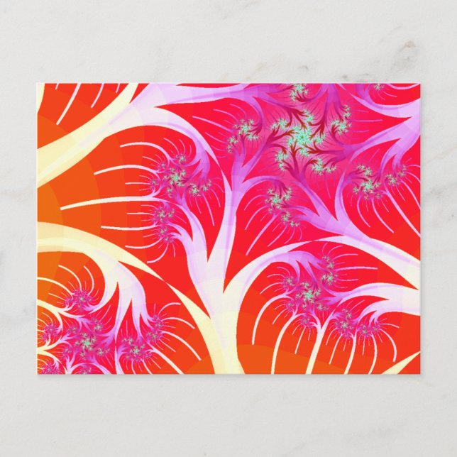 Carte Postale Arbres fractaux (Devant)