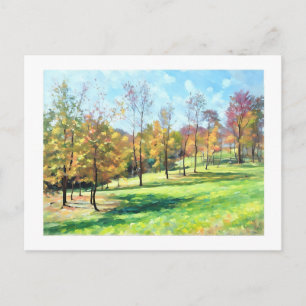 Carte Postale Arbres sur une pente près de Pottstown Road 