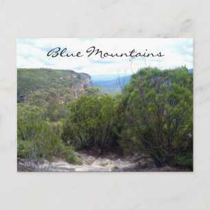 Carte Postale arbustes de montagnes bleues