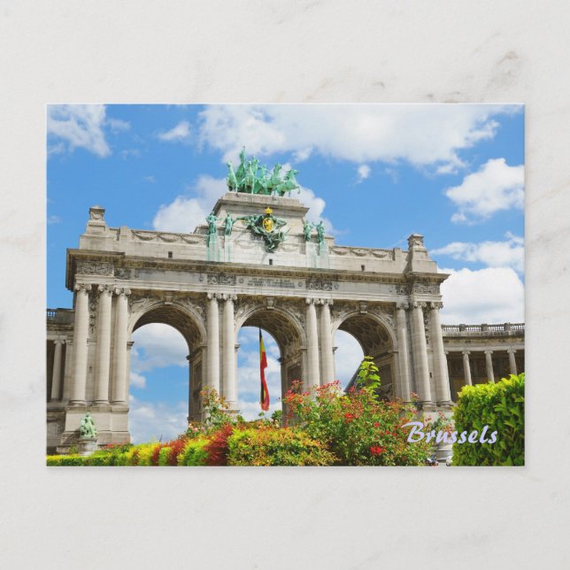 Carte Postale Arc de Triomphe au Cinquantennaire Parc à Bruxelle (Devant)