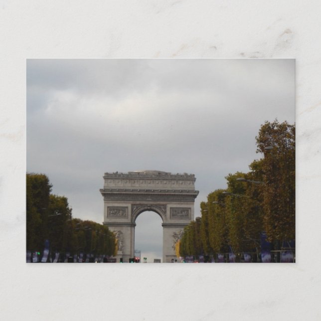 Carte Postale Arc de Triomphe Champs Elysées Paris France (Devant)