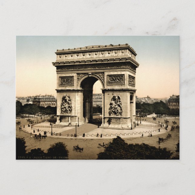Carte Postale Arc de Triomphe de l'Étoile Paris France (Devant)