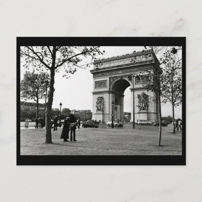 Carte Postale Arc de Triomphe de l'Étoile, Paris, France (Devant)