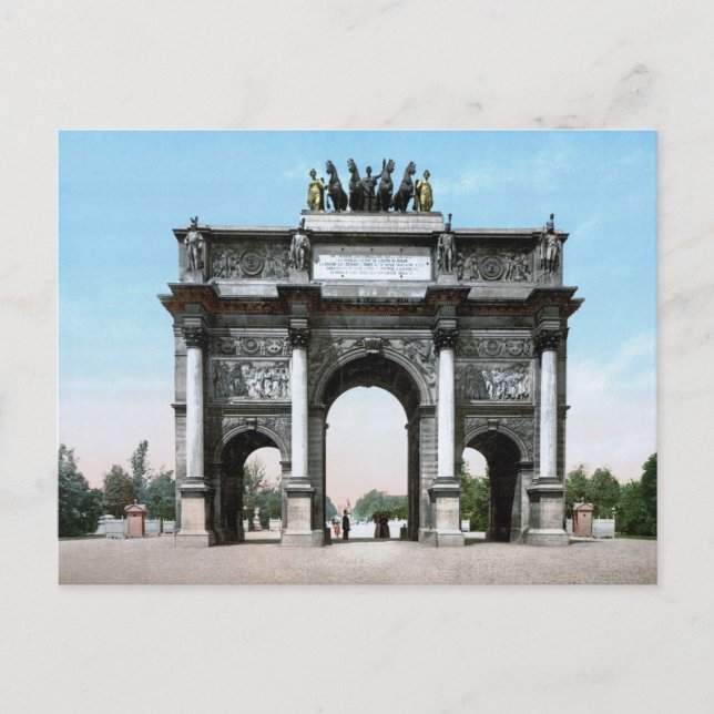 Carte Postale Arc de Triomphe du Carrousel (Devant)