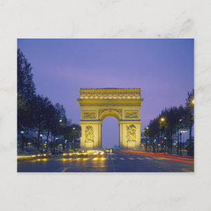 Carte Postale Arc de Triomphe, Paris, France,