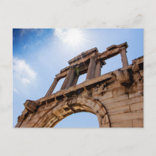 Carte Postale Arc d'Hadrien, Athènes, Grèce