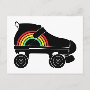 Carte Postale arc-en-ciel à quatre rouleaux