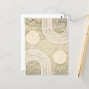 Carte Postale Arc-en-ciel Abstrait, art bohème,