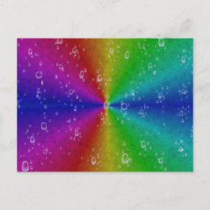 Carte Postale Arc en ciel dans la peau d'éléphant Cuir optique