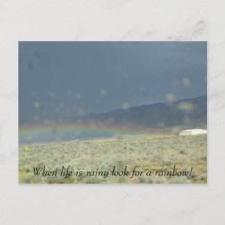 Carte Postale Arc-en-ciel dans la vie.