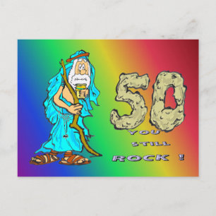 Carte postale arc-en-ciel du 50e anniversaire d'Ab