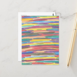 Carte Postale Arc-en-ciel - Imprimer l'art Abstrait