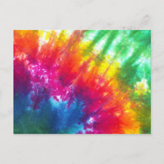 Carte Postale Arc-en-ciel Tie-Dye