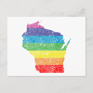 Carte Postale arc-en-ciel wisconsin