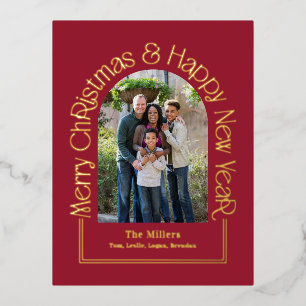 Carte postale Arch Grey VÉRITABLE FOIL