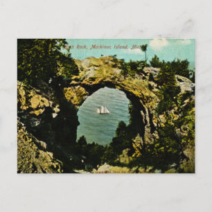 Carte Postale Arch Rock Mackinac Island, Michigan 1911