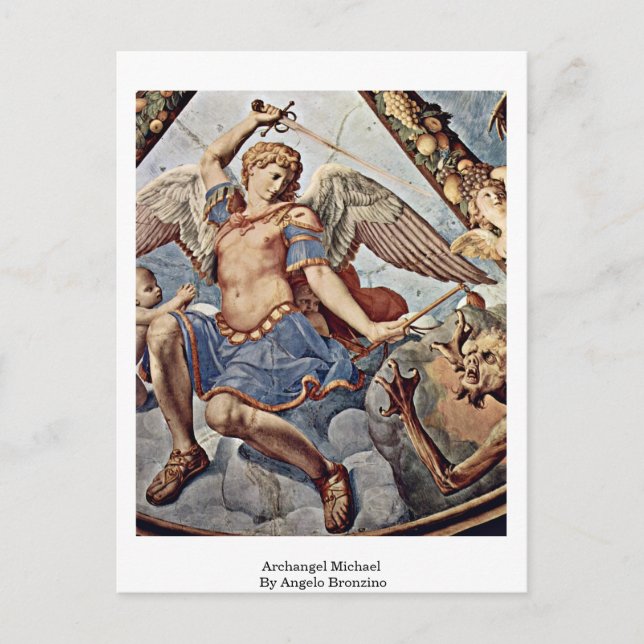 Carte Postale Archange Michael Par Angelo Bronzino (Devant)