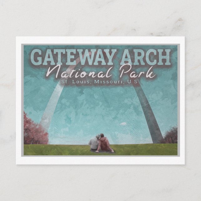 CARTE POSTALE ARCHE DE LA PORTE - ST LOUIS MISSOURI (Devant)