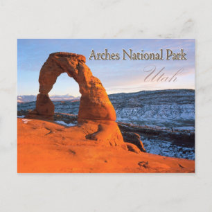 Carte Postale Arche Delicate, Parc national des Arches, Utah