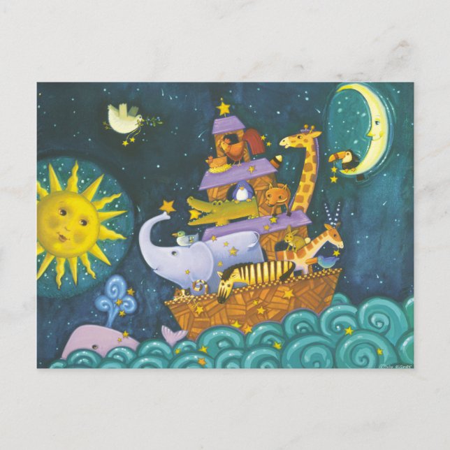 Carte Postale Arche La Nuit (Devant)